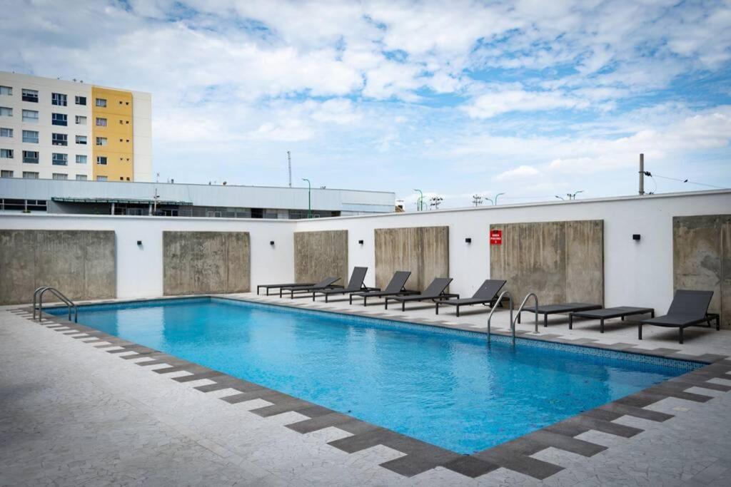 M3 Lujoso Y Comodo Departamento Con Playa 2 Piscinas Cancha De Tenis Jacuzzi Seguridad 24 Horas Манта Экстерьер фото